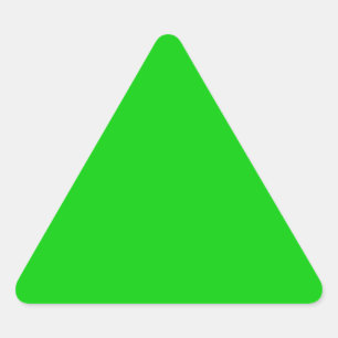 Adesivo Triangular modelo de fundo verde chocante - personalize o seu