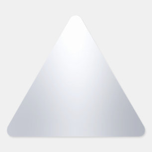 Adesivo Triangular Modelo em Branco de Visualização Prateada Elegante