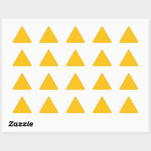 Adesivo Triangular Murugi Stationery Co. Sticker de Triângulo Amarelo