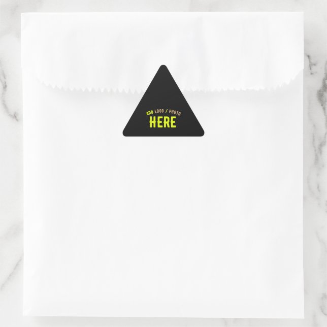 ADESIVO TRIANGULAR NA MODA MODERNO PERSONALIZADO NEGRO VERIFICADO SAC (Bolsa)