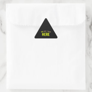 ADESIVO TRIANGULAR NA MODA MODERNO PERSONALIZADO NEGRO VERIFICADO SAC