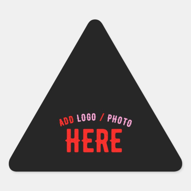 ADESIVO TRIANGULAR NA MODA MODERNO PERSONALIZÁVEL NEGRO VERIFICADO CO (Frente)