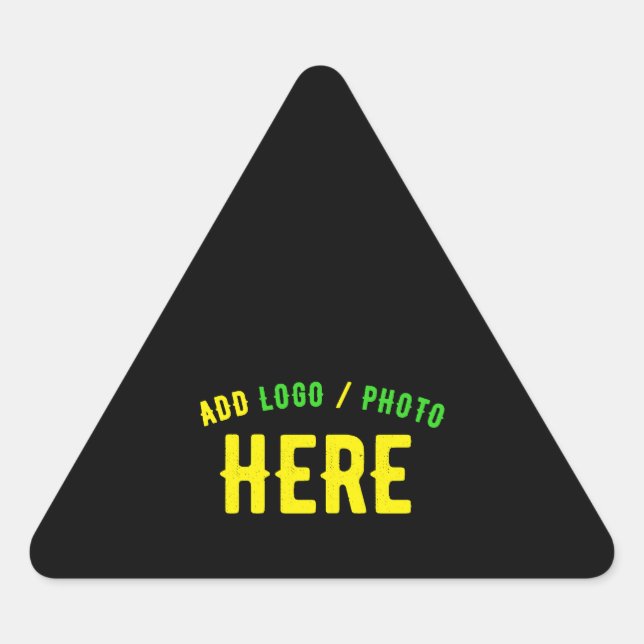 ADESIVO TRIANGULAR NA MODA MODERNO PERSONALIZÁVEL NEGRO VERIFICADO CO (Frente)