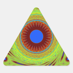 Adesivo Triangular Não se preocupe seja Impressão de arte feliz