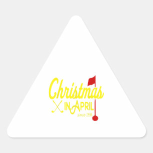 Adesivo Triangular Natal Em Abril Em Maiores E Torneios De Golfe