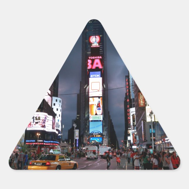Adesivo Triangular Nova Iorque da Times Square Ultimate (Frente)