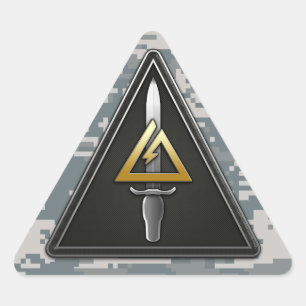 Adesivo Triangular ø Destacamento-Delta operacional das forças