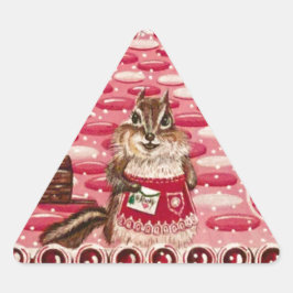 Adesivo Triangular O Mundo das Minerações de Elizabeth