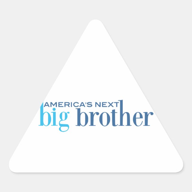 Adesivo Triangular O próximo Big Brother da América (Frente)