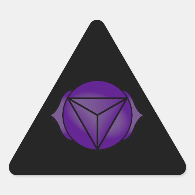 Adesivo Triangular O Terceiro Olho Chakra (Frente)