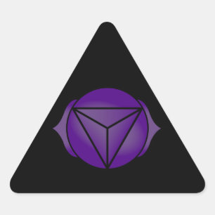 Adesivo Triangular O Terceiro Olho Chakra