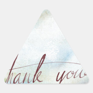 Adesivo Triangular obrigado