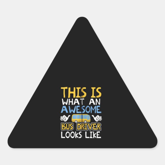 Adesivo Triangular Oferta Gráfica de Barramento Escolar, Design de Ba (Frente)