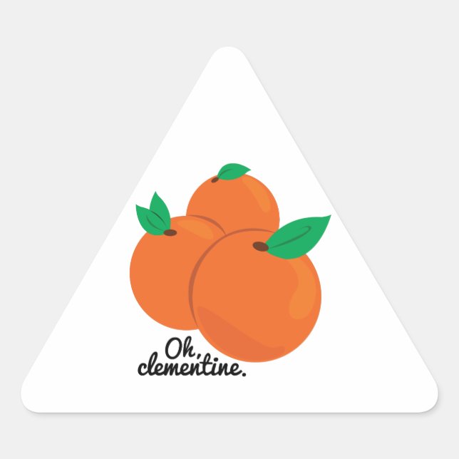 Adesivo Triangular Oh Clementine (Frente)