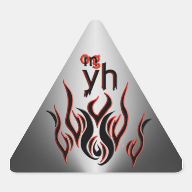 Adesivo Triangular Oh, meu Deus! (Frente)