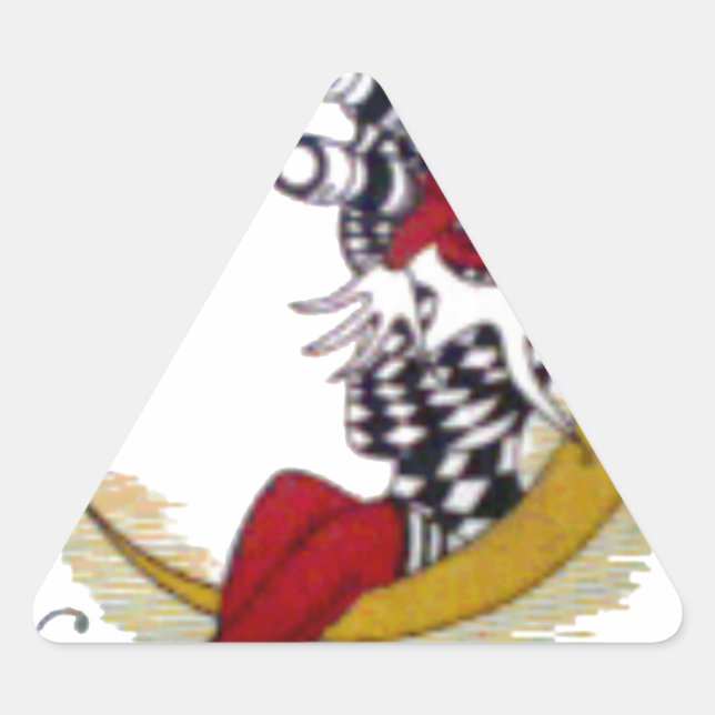 Adesivo Triangular Olhar Cósmico: Aventura do Elfo na Lua (Frente)