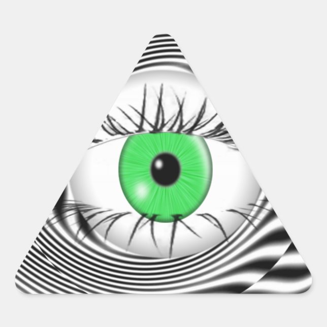 ADESIVO TRIANGULAR OLHOS HIPNÓTICOS - HIPNOTISTA (Frente)
