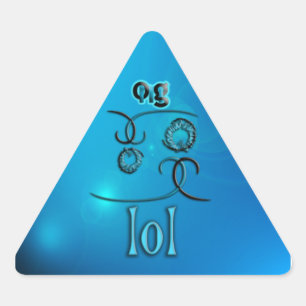 Adesivo Triangular OMG! lol