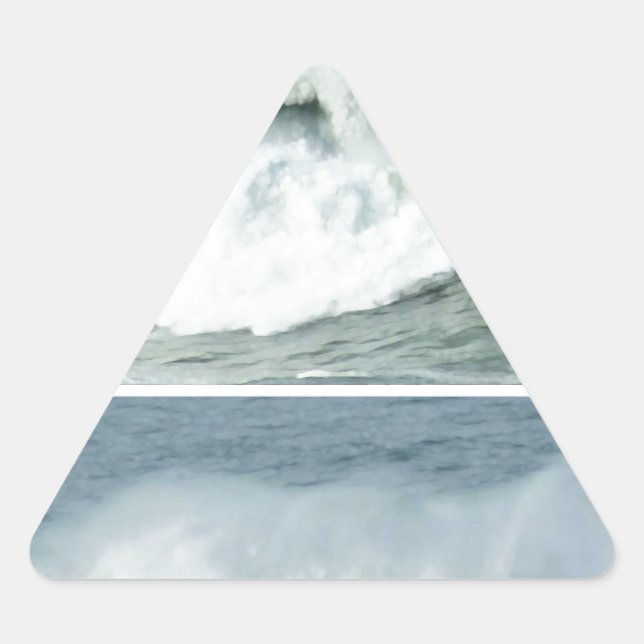 ADESIVO TRIANGULAR ONDAS DE ALTA MARGEM - PRAIAS OCEANAS (Frente)