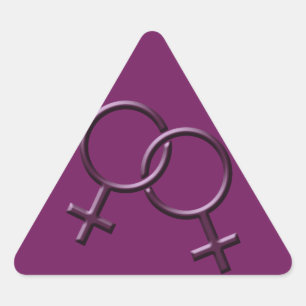 Adesivo Triangular Orgulho gay Stickers Mesma Lésbica do Mesmo Sexo