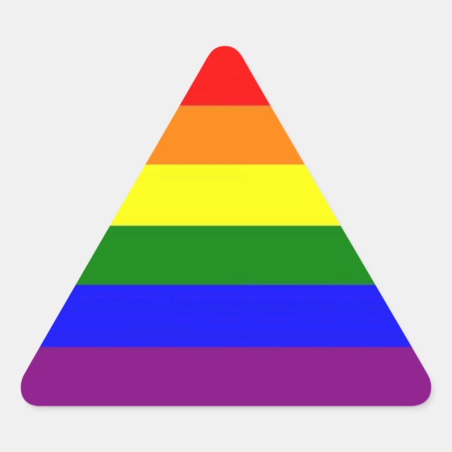 Adesivo Triangular Orgulho LGBT (Frente)