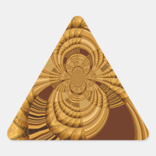 Adesivo Triangular Ouro Giraffe Art