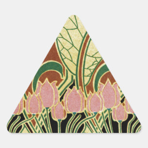 Adesivo Triangular Padrão Art Nouveau nº 1