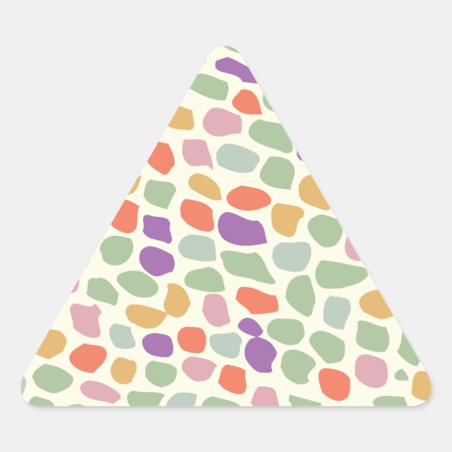 Adesivo Triangular padrão colorido (Frente)