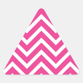 Adesivo Triangular Padrão de Chevron Rosa Girly