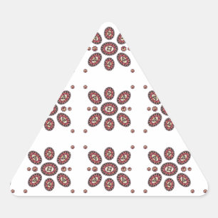 Adesivo Triangular Padrão de Flor Mandala