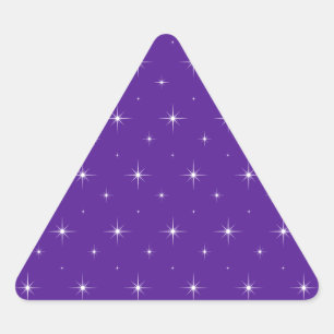 Adesivo Triangular Padrão De Ovos, Violetas, Índios E Estrelas Bril