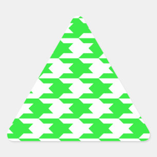 Adesivo Triangular Padrão de som 1 verde