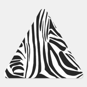 Adesivo Triangular Padrão de zebra