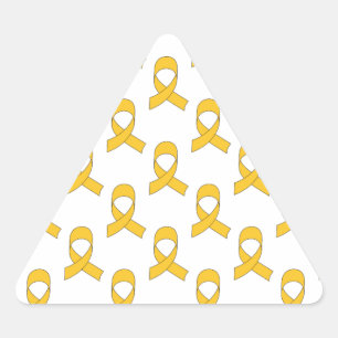 Adesivo Triangular Padrão Dourado de fita