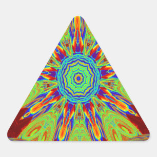 Adesivo Triangular Padrão étnico europeu da Ásia africana