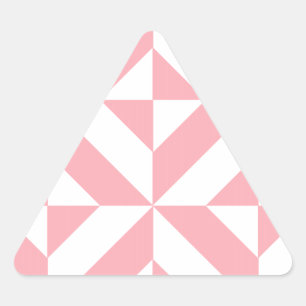 Adesivo Triangular Padrão Geométrico de Deco Cube, de Melão Rosa