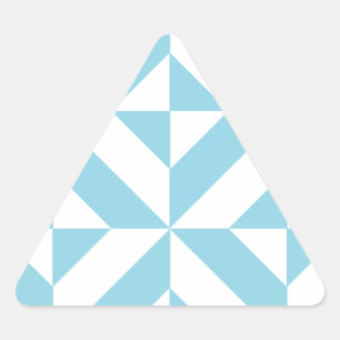 Adesivo Triangular Padrão Geométrico do Céu Azul