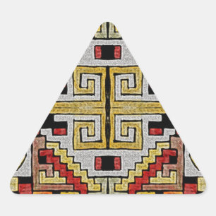 Adesivo Triangular Padrão Geométrico Tribal/Étnico