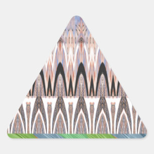 Adesivo Triangular Padrão tradicional da África Ásia