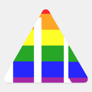 Adesivo Triangular pague-o sem pensar