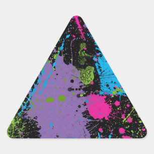 Adesivo Triangular Paint Splater