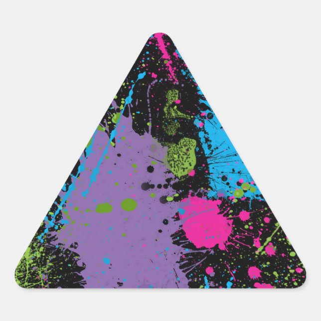 Adesivo Triangular Paint Splater (Frente)