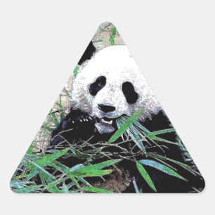 Adesivo Triangular Panda