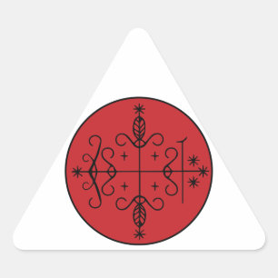 Adesivo Triangular Papa Legba Veve