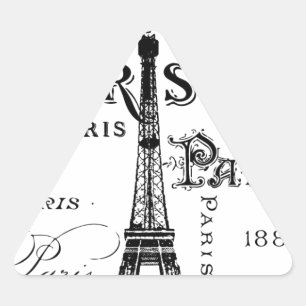 Adesivo Triangular Paris, França, Presentes e Souvenirs