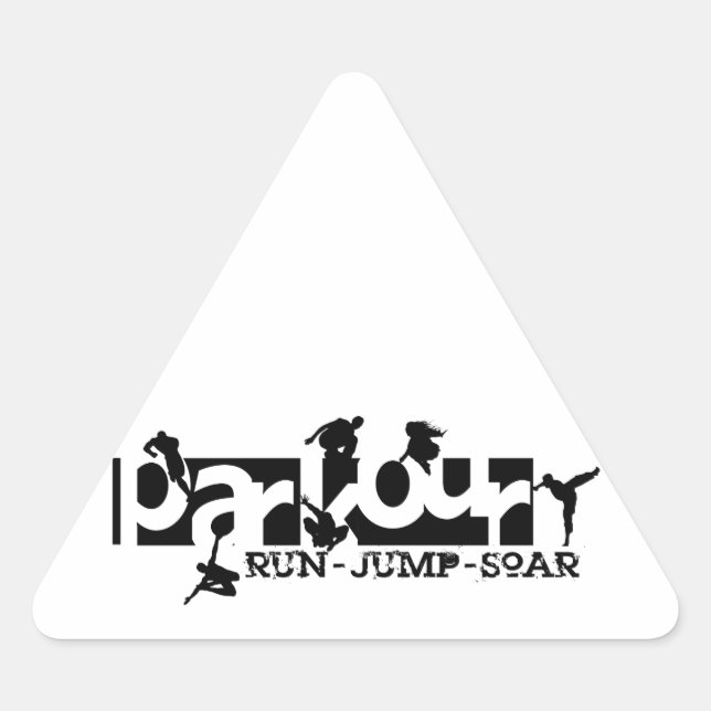 Adesivo Triangular Parkour (Frente)
