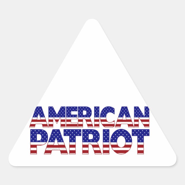 Adesivo Triangular Patriota Americano (Frente)
