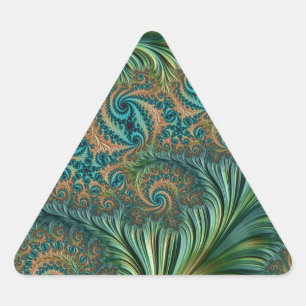 Adesivo Triangular Pavão