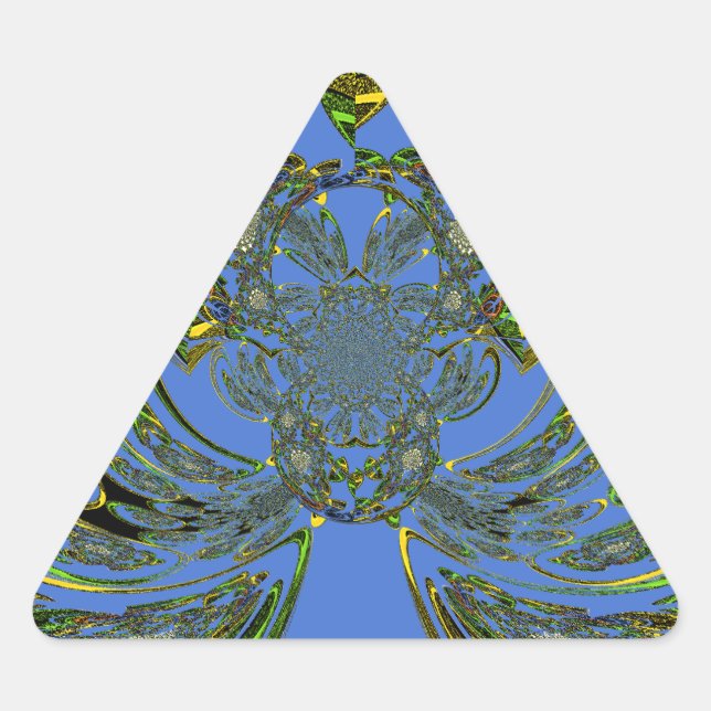 Adesivo Triangular Peixe de penas (Frente)