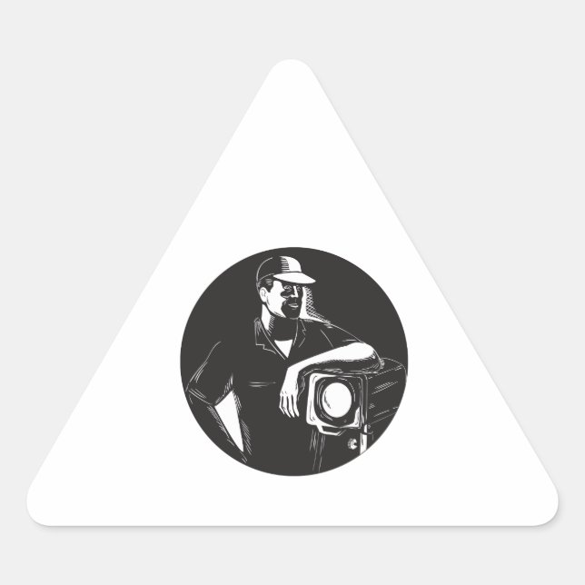 Adesivo Triangular Película De Iluminação De Fresnel Circuito De Dest (Frente)